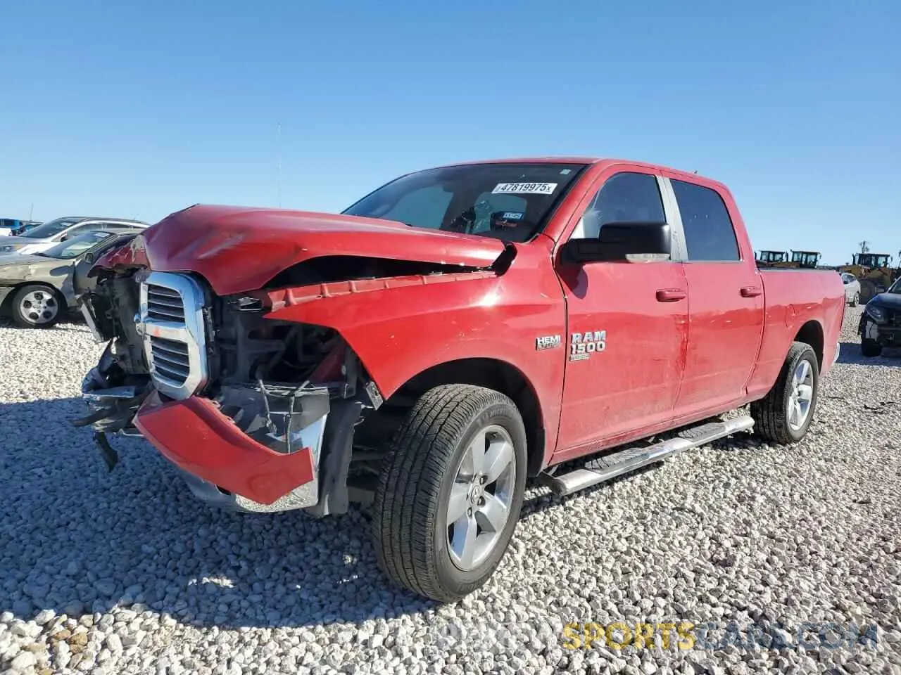 1 Photograph of a damaged car 1C6RR6TT4KS686807 RAM 1500 2019