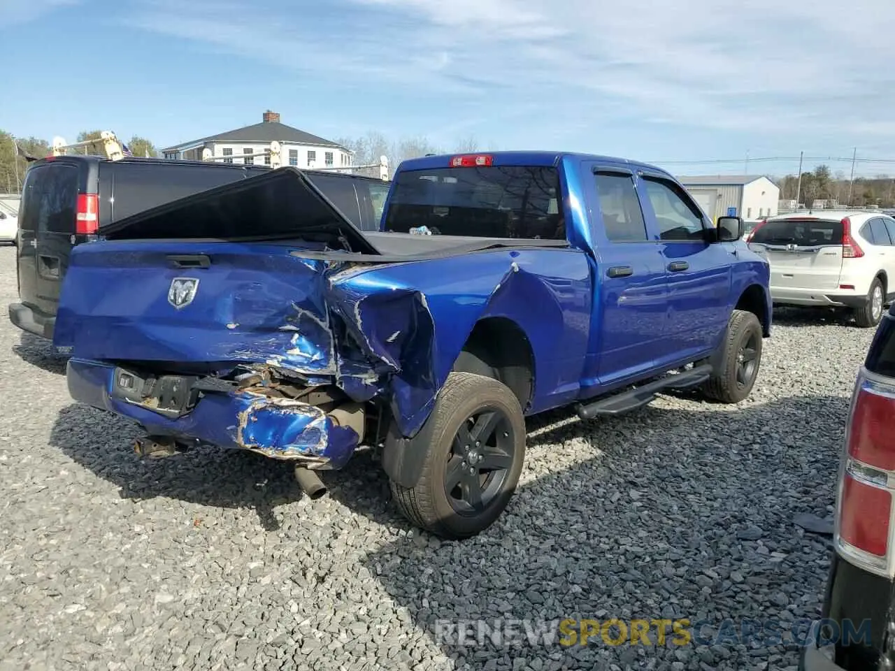 3 Photograph of a damaged car 1C6RR7FG8KS612715 RAM 1500 2019