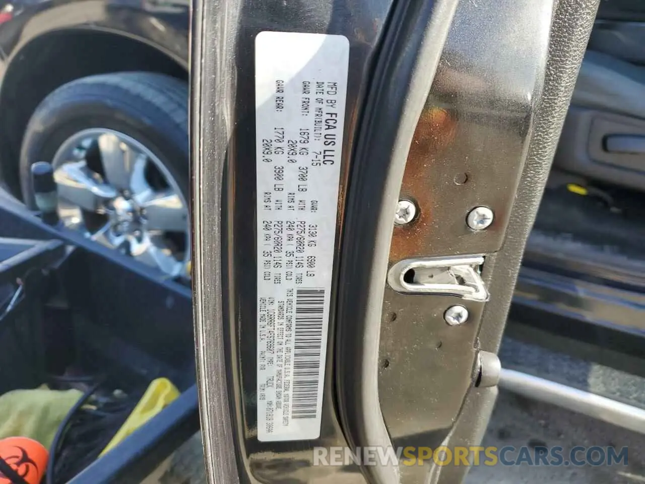 12 Photograph of a damaged car 1C6RR7FT1KS503672 RAM 1500 2019