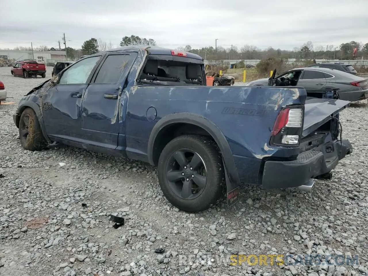 2 Photograph of a damaged car 1C6RR7GTXKS741597 RAM 1500 2019