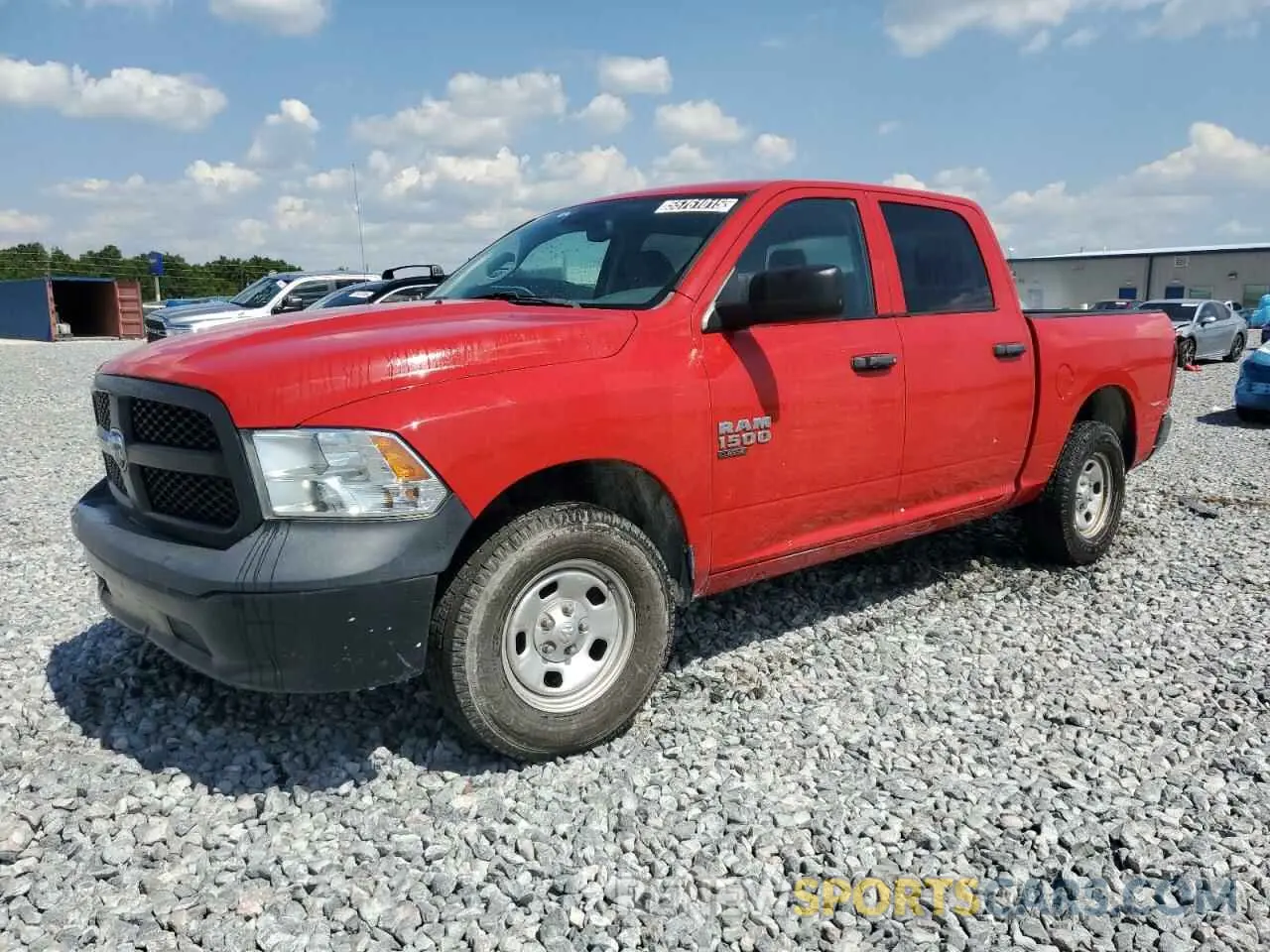 1 Photograph of a damaged car 1C6RR7KG9KS609831 RAM 1500 2019