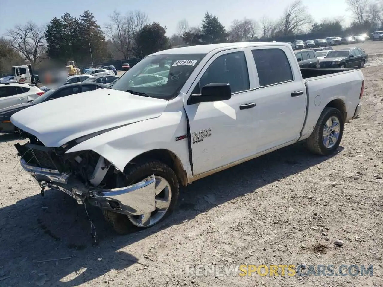 1 Photograph of a damaged car 1C6RR7KM8KS682064 RAM 1500 2019