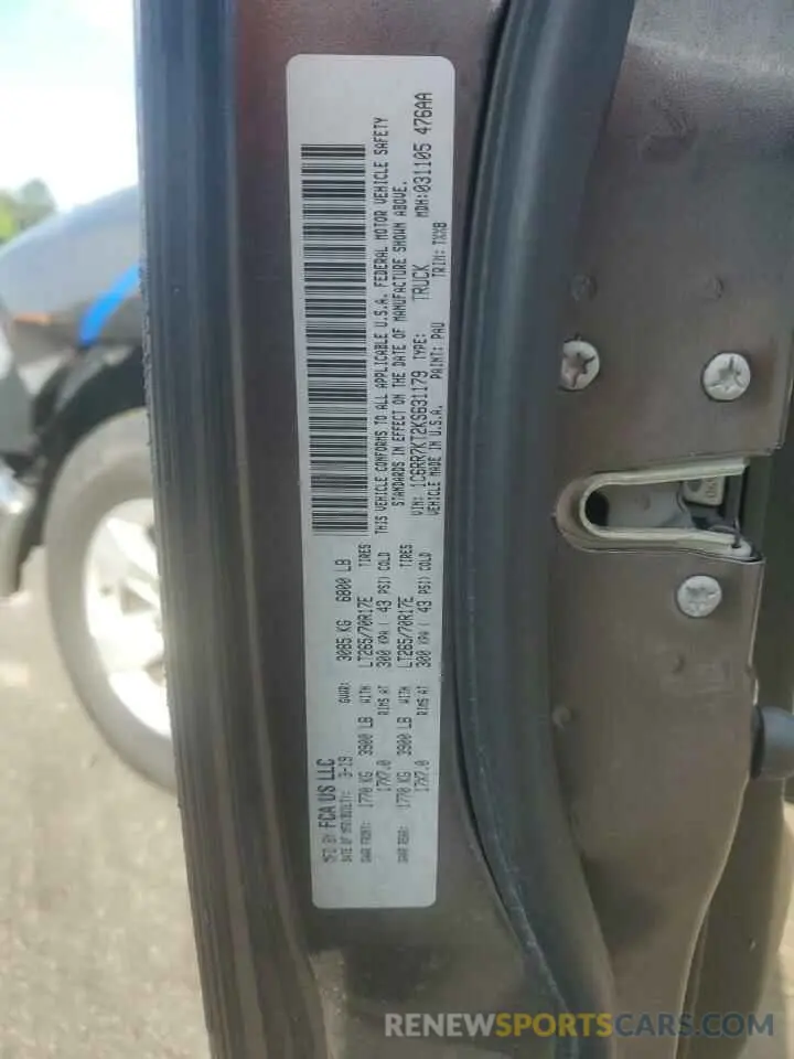12 Photograph of a damaged car 1C6RR7KT2KS631179 RAM 1500 2019