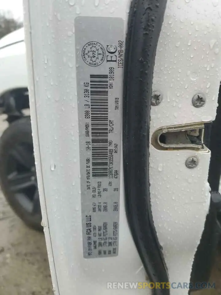12 Фотография поврежденного автомобиля 1C6RR7KT3KS556489 RAM 1500 2019