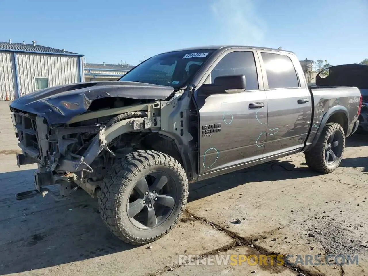 1 Фотография поврежденного автомобиля 1C6RR7LT0KS618901 RAM 1500 2019