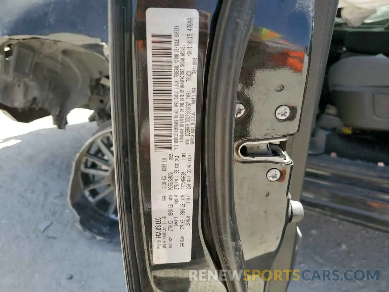 13 Photograph of a damaged car 1C6RR7LT6KS569767 RAM 1500 2019