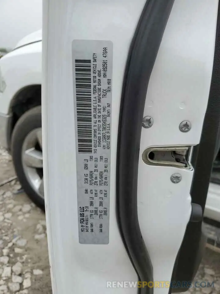 12 Photograph of a damaged car 1C6RR7LT8KS545325 RAM 1500 2019