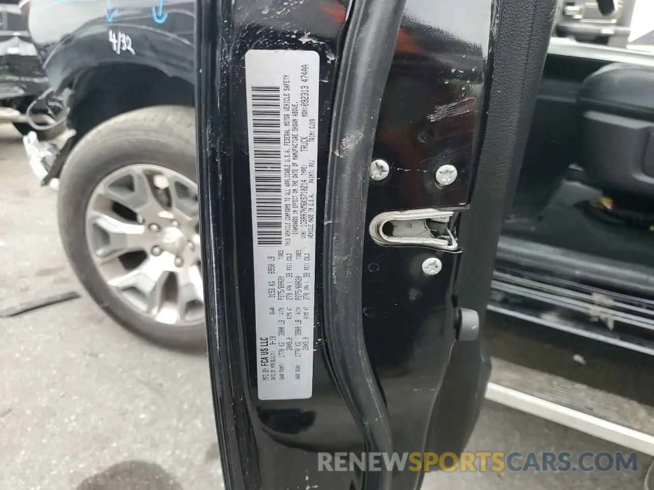 13 Photograph of a damaged car 1C6RR7NM6KS710214 RAM 1500 2019