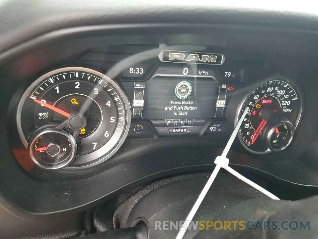9 Photograph of a damaged car 1C6RREBT1KN666072 RAM 1500 2019