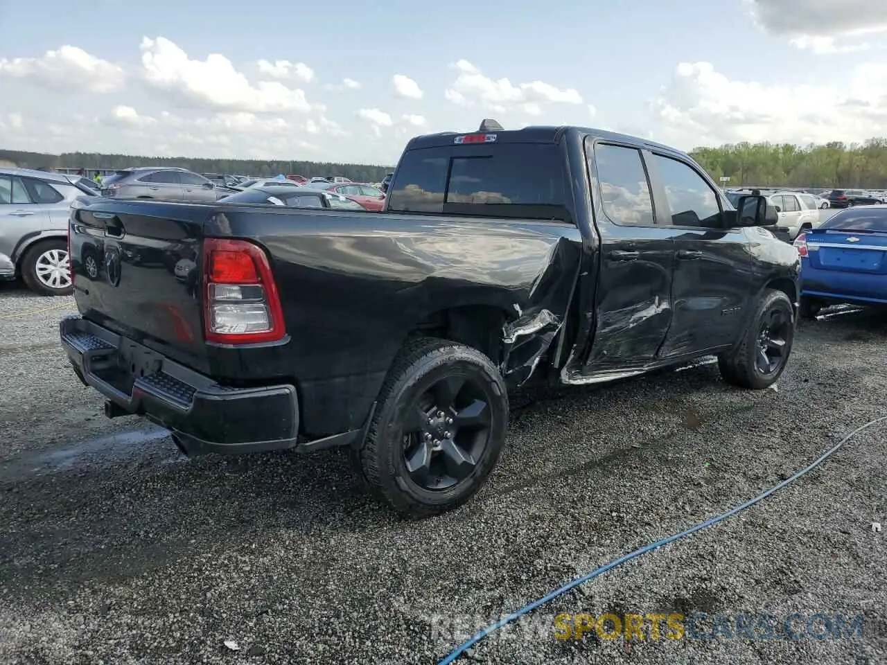 3 Photograph of a damaged car 1C6RREBT9KN568519 RAM 1500 2019