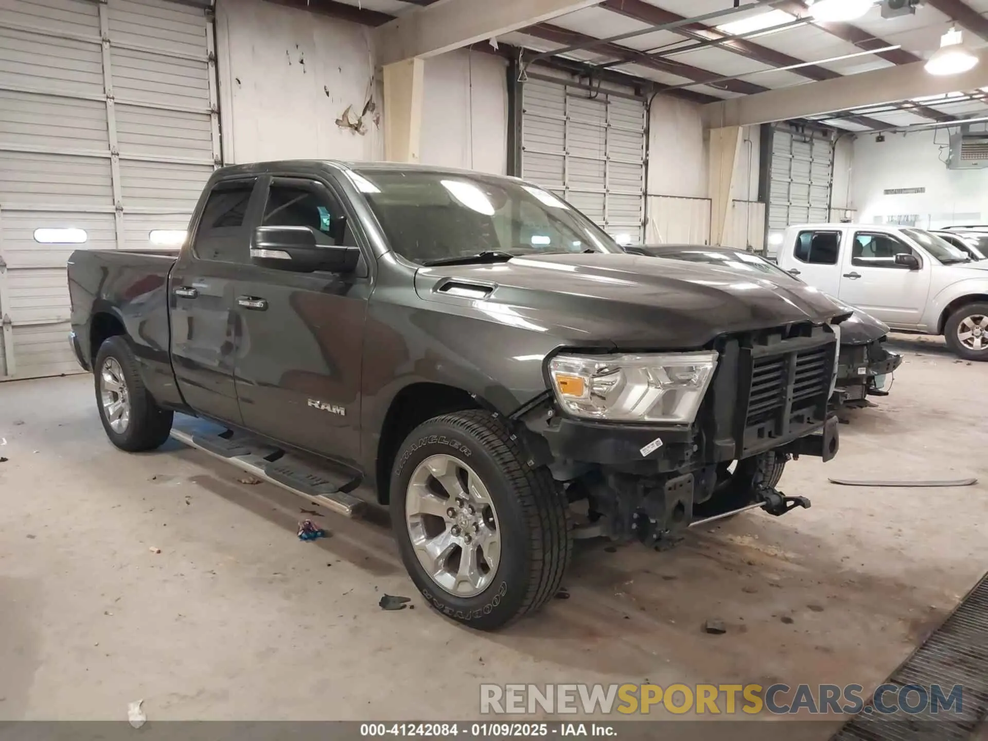 1 Photograph of a damaged car 1C6RREBT9KN617833 RAM 1500 2019