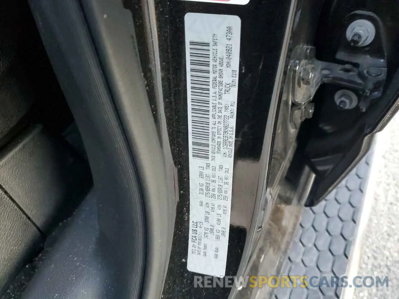 14 Фотография поврежденного автомобиля 1C6RREBT9KN827722 RAM 1500 2019
