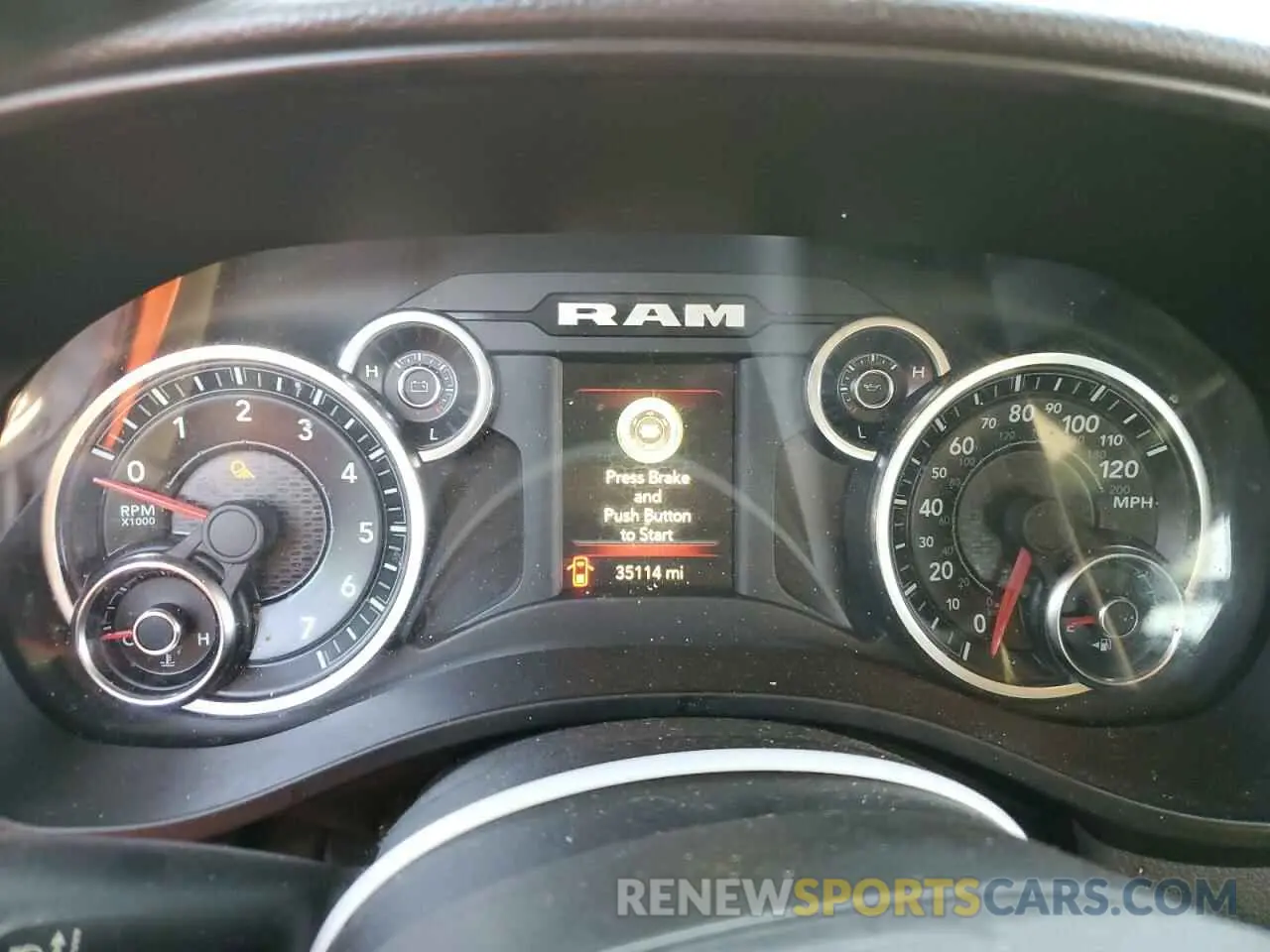 9 Фотография поврежденного автомобиля 1C6RREBT9KN827722 RAM 1500 2019