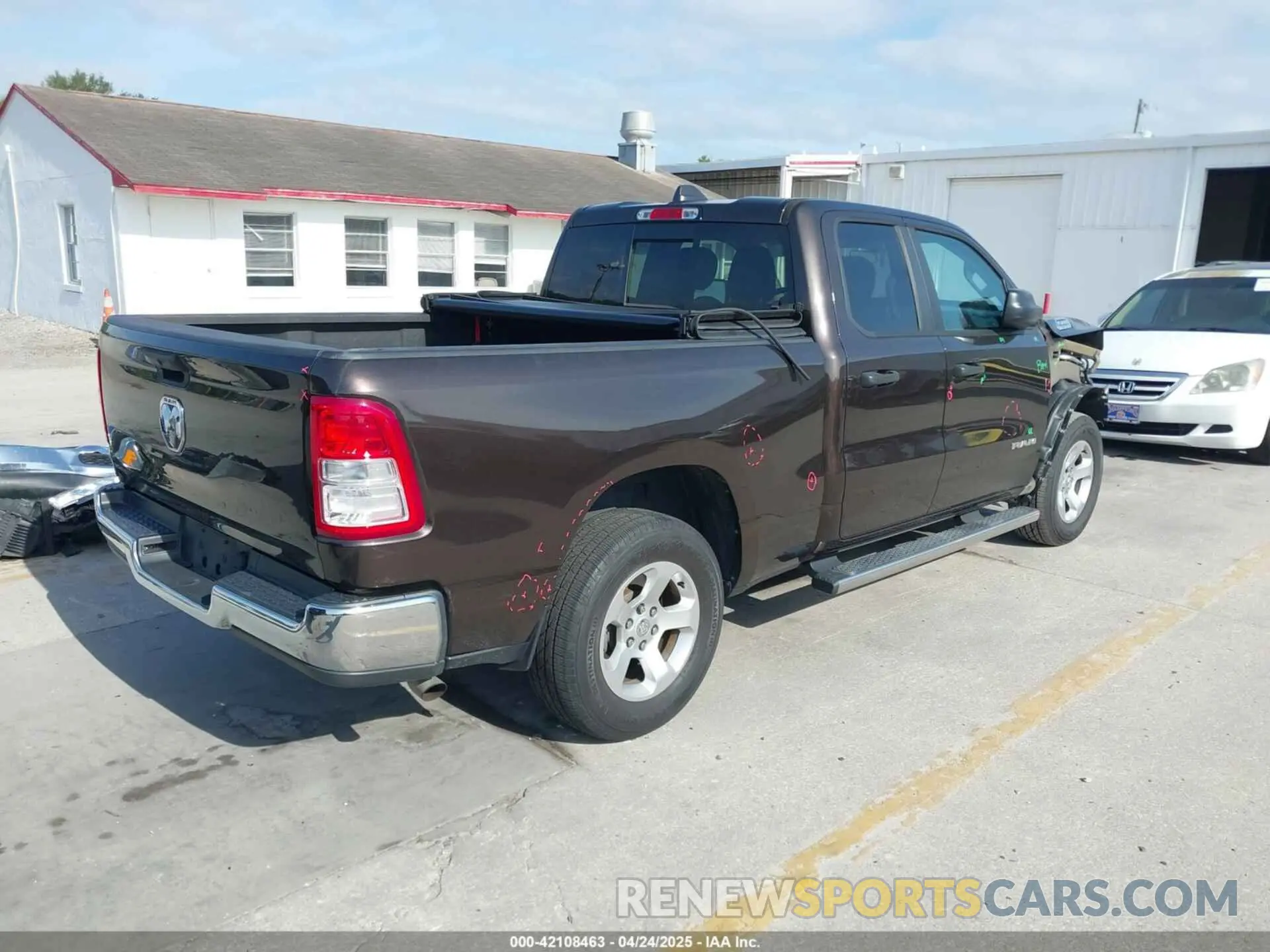 4 Photograph of a damaged car 1C6RRECT2KN614786 RAM 1500 2019