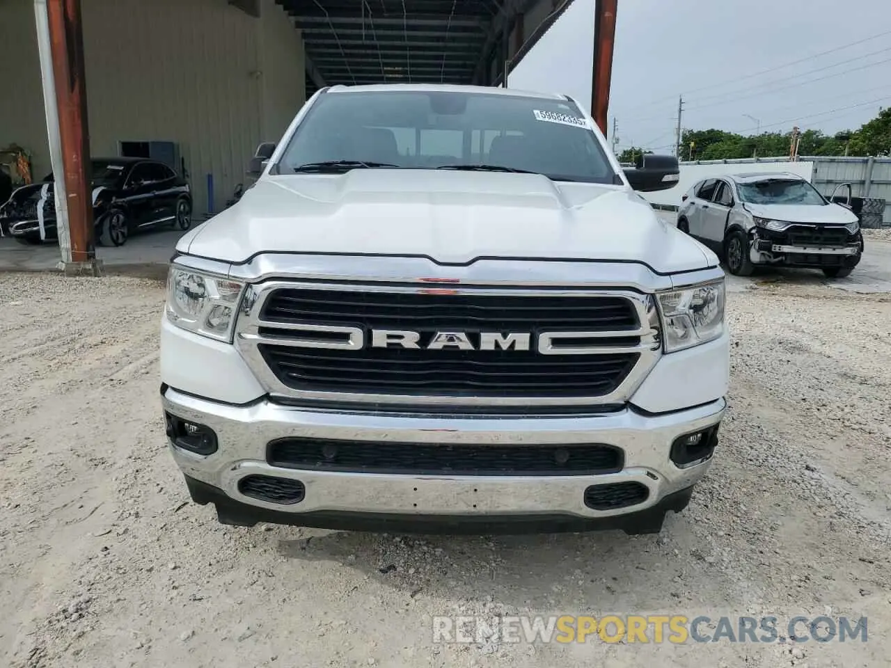 5 Photograph of a damaged car 1C6RREFT2KN757684 RAM 1500 2019