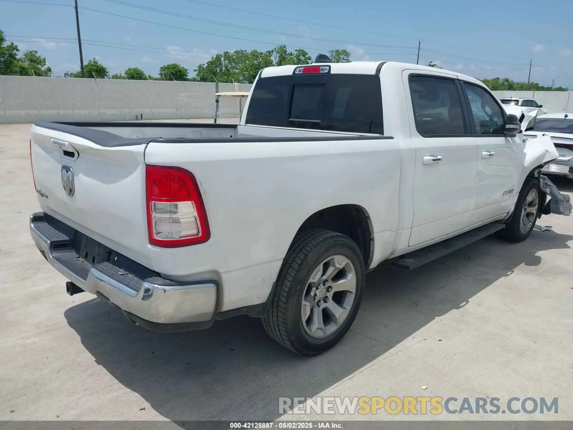 4 Photograph of a damaged car 1C6RREFT3KN581499 RAM 1500 2019