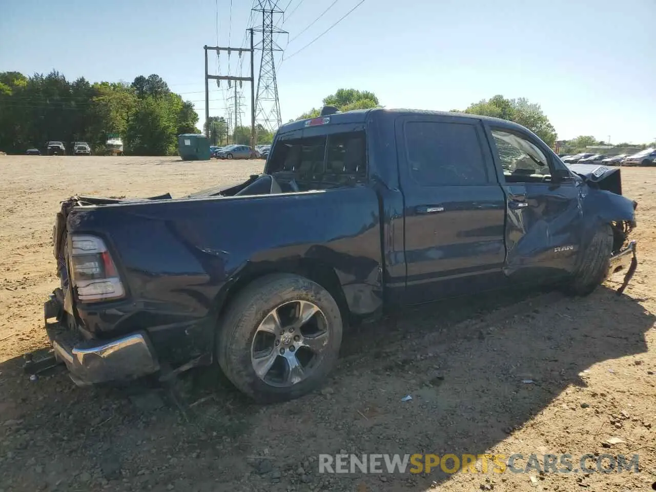 3 Photograph of a damaged car 1C6RREFT3KN828147 RAM 1500 2019