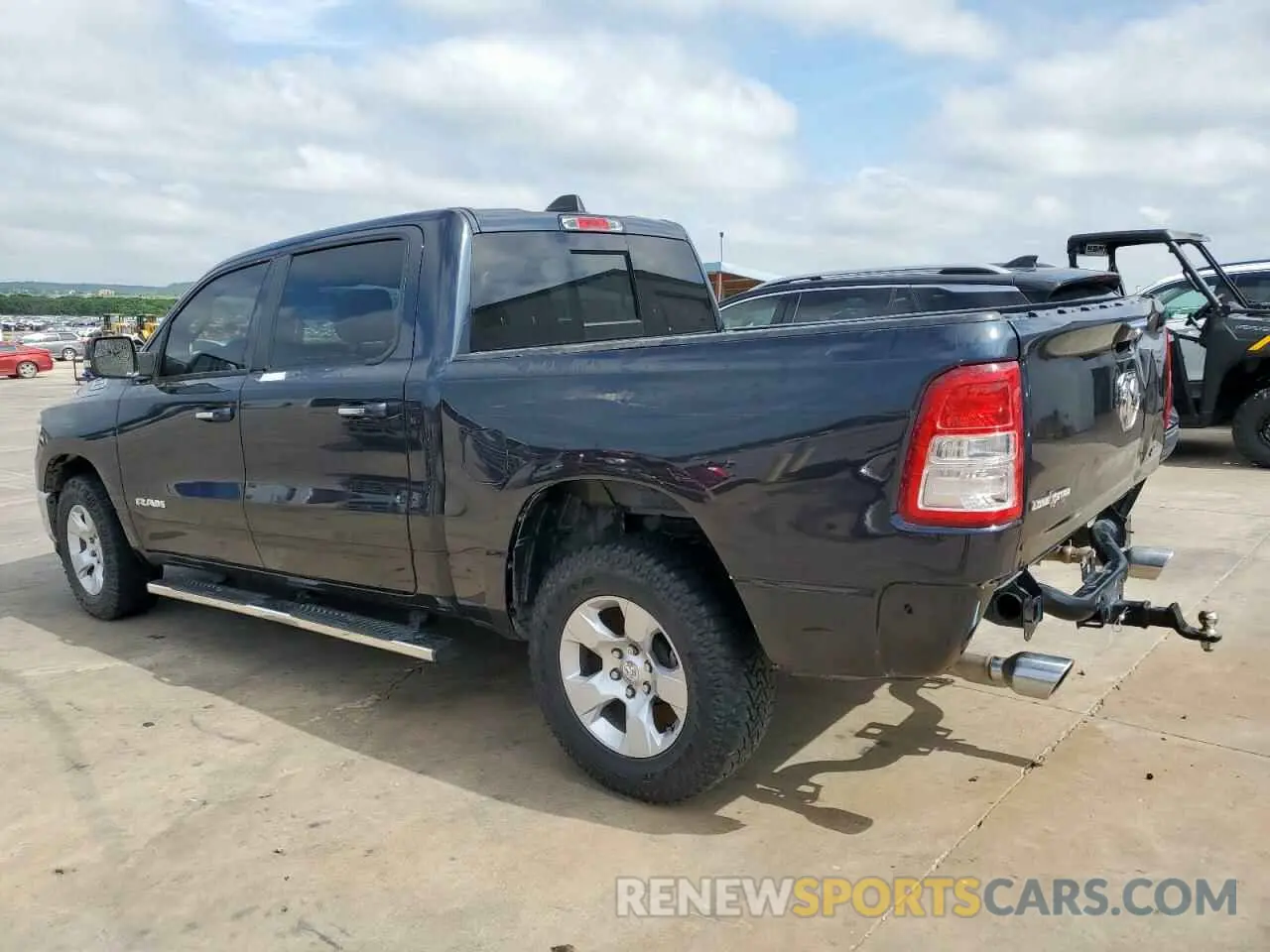 2 Photograph of a damaged car 1C6RREFT6KN828966 RAM 1500 2019
