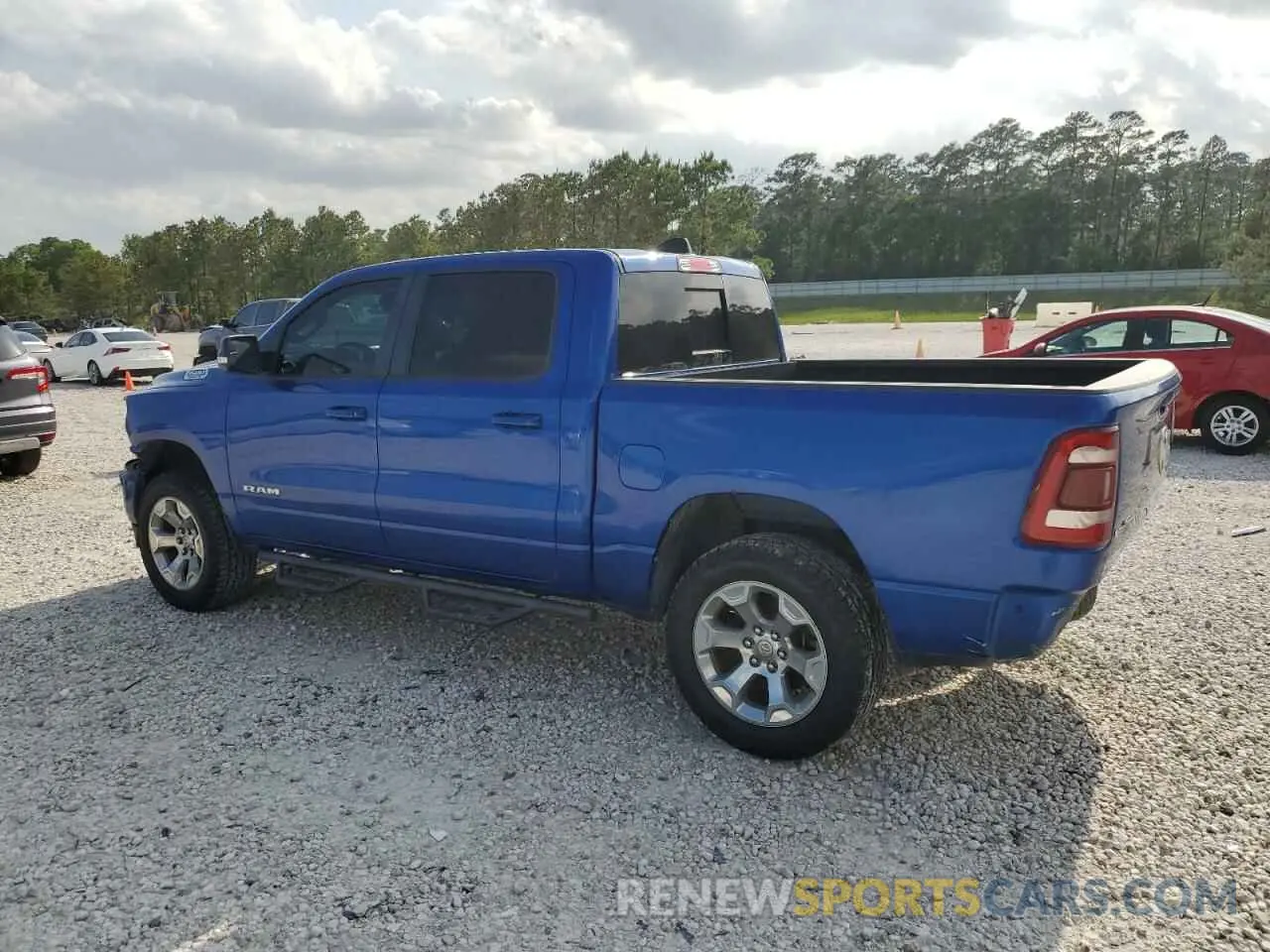 2 Photograph of a damaged car 1C6RREFT9KN616420 RAM 1500 2019