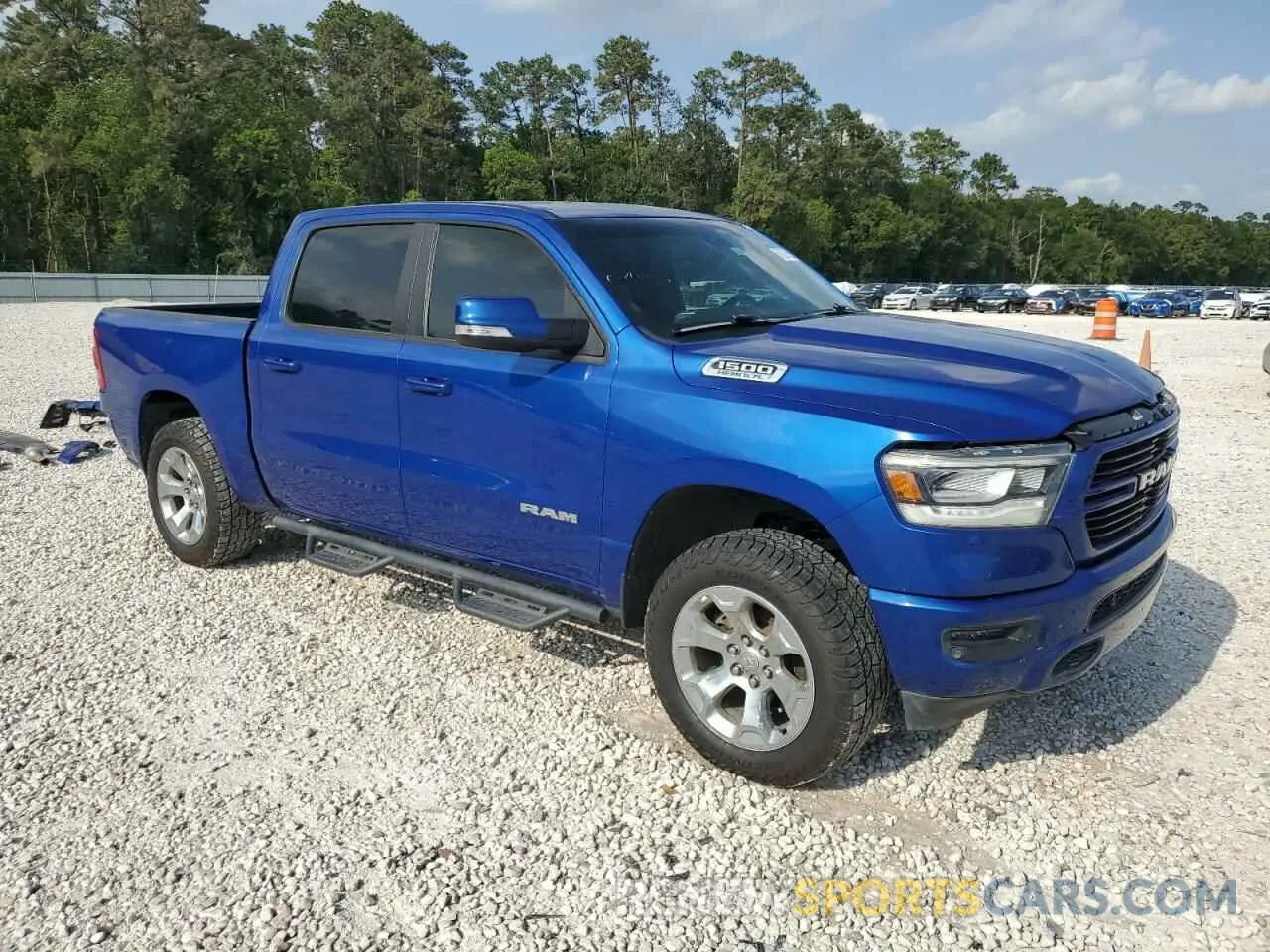 4 Photograph of a damaged car 1C6RREFT9KN616420 RAM 1500 2019