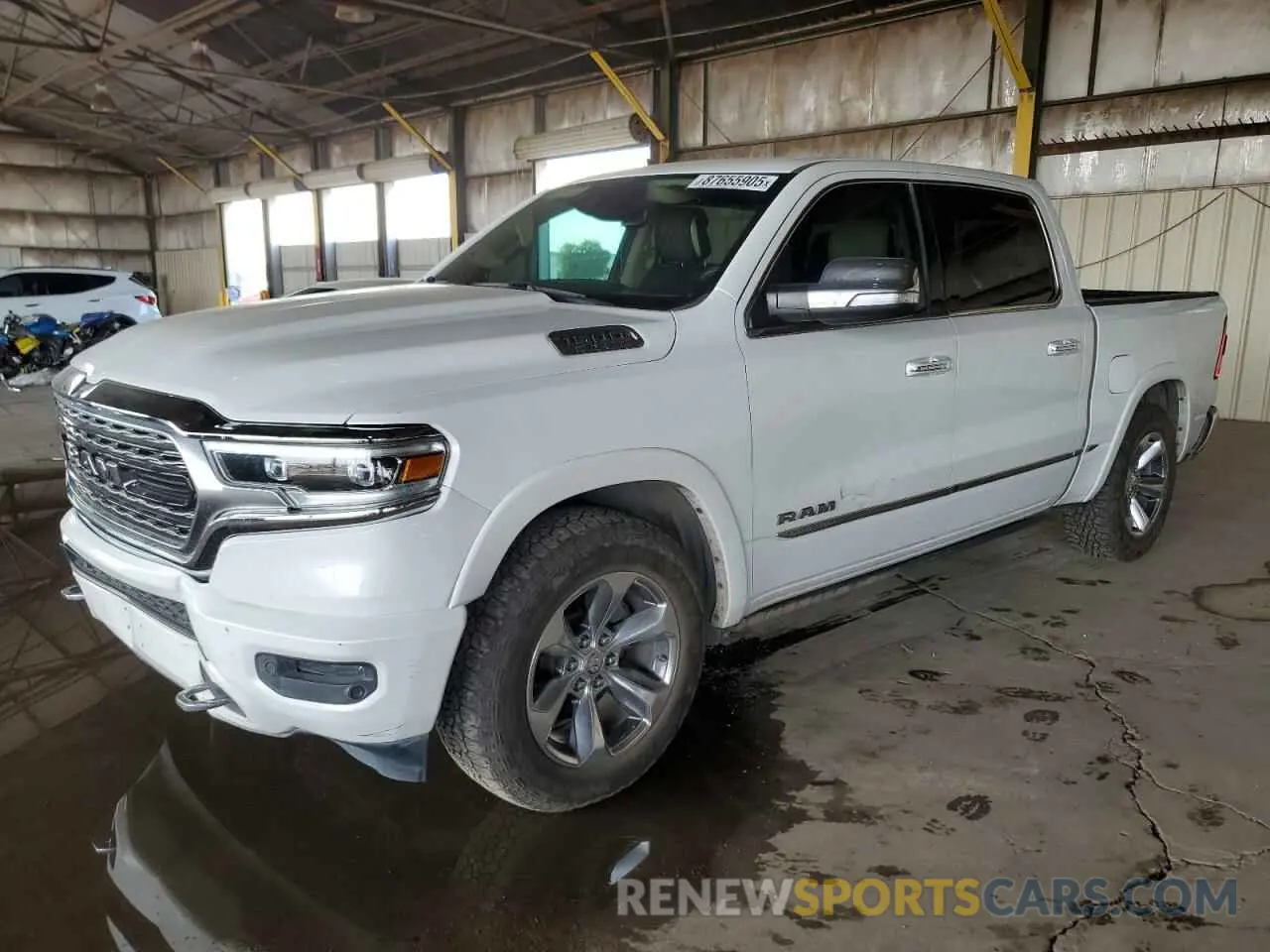 1 Photograph of a damaged car 1C6RREHT4KN771003 RAM 1500 2019