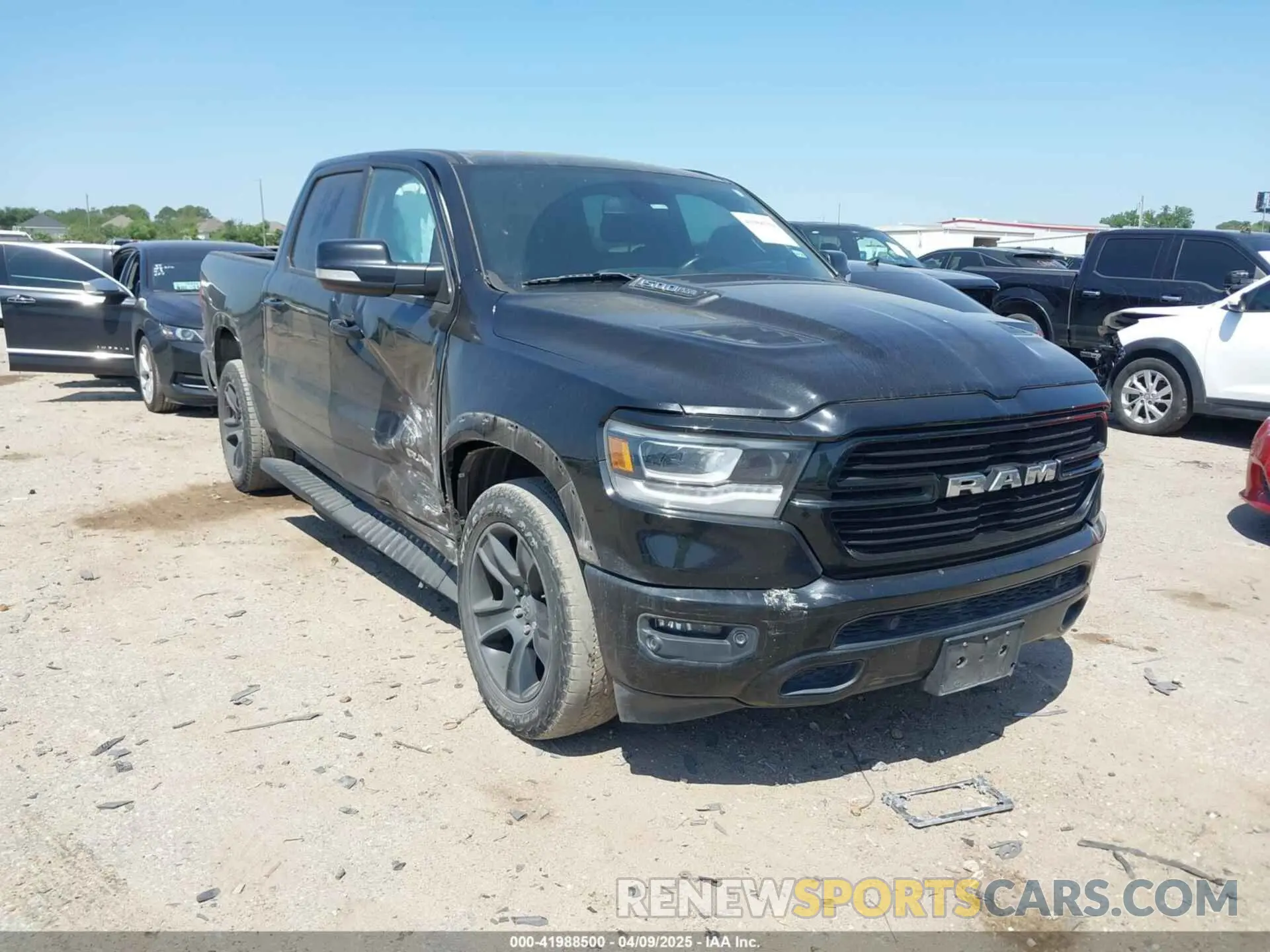 1 Photograph of a damaged car 1C6RREJT9KN558591 RAM 1500 2019