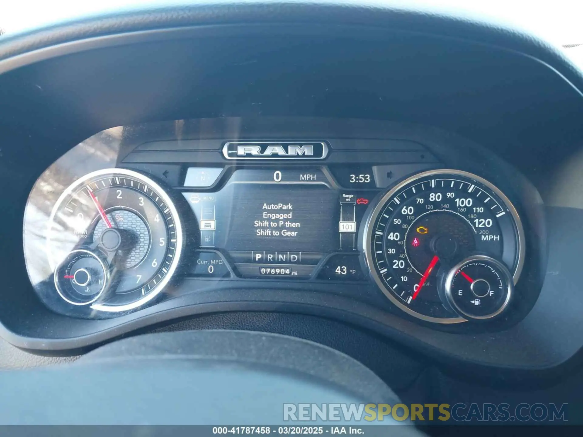 7 Photograph of a damaged car 1C6RRFBG4KN916221 RAM 1500 2019