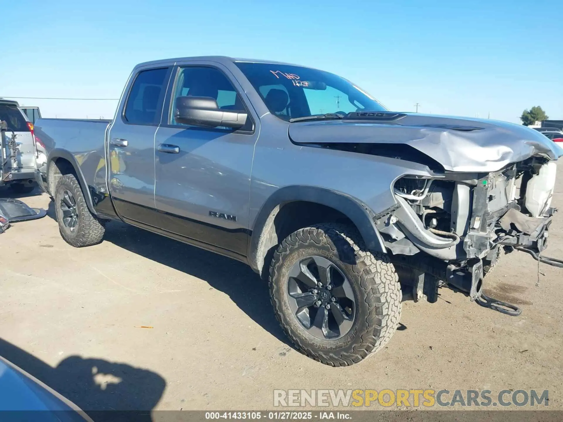 1 Фотография поврежденного автомобиля 1C6RRFEG8KN887978 RAM 1500 2019