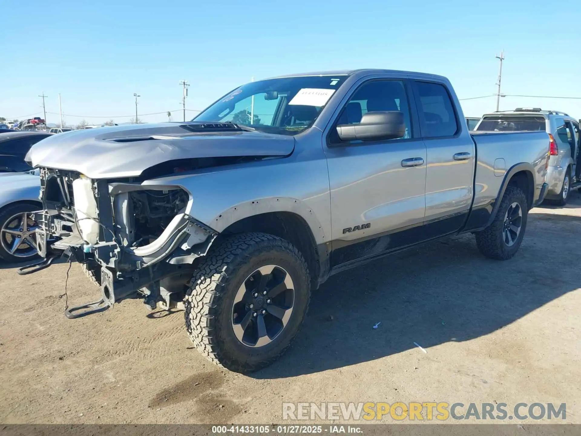 2 Фотография поврежденного автомобиля 1C6RRFEG8KN887978 RAM 1500 2019