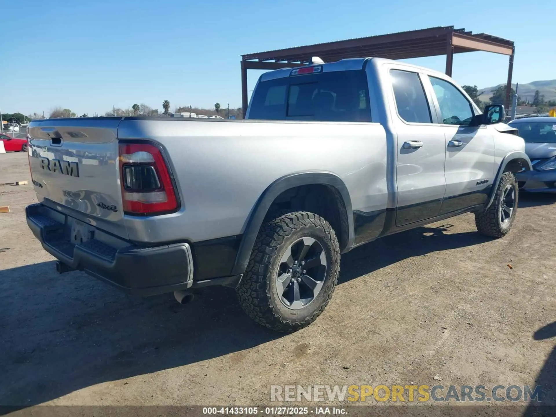 4 Фотография поврежденного автомобиля 1C6RRFEG8KN887978 RAM 1500 2019