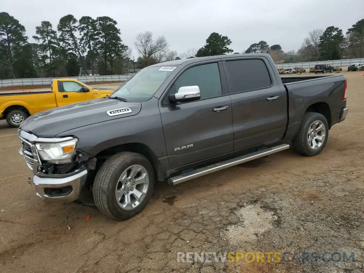 1 Photograph of a damaged car 1C6RRFFG0KN714292 RAM 1500 2019