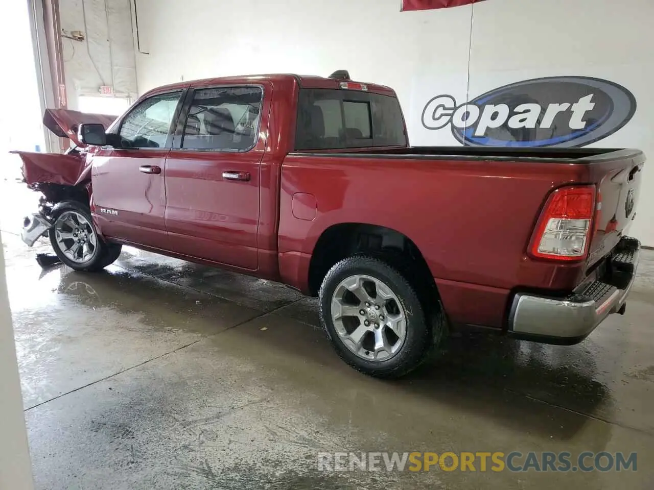 2 Photograph of a damaged car 1C6RRFFG1KN675874 RAM 1500 2019