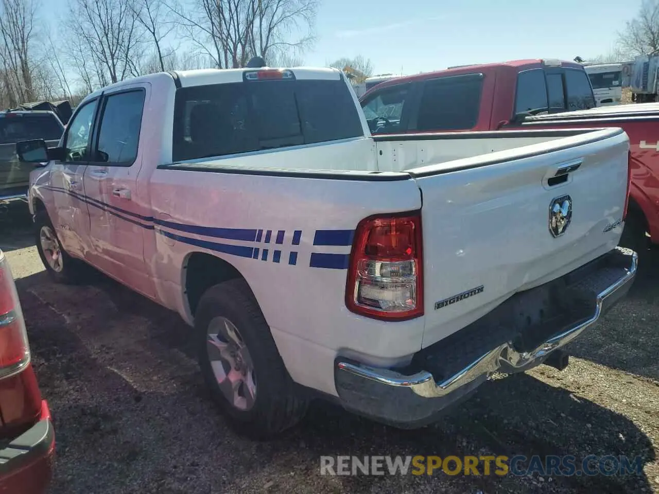 2 Photograph of a damaged car 1C6RRFFG1KN920091 RAM 1500 2019
