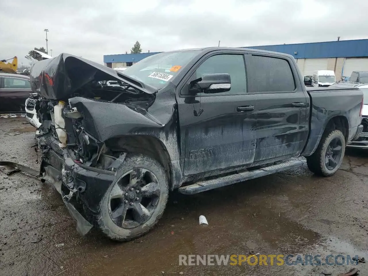 1 Photograph of a damaged car 1C6RRFFG2KN881477 RAM 1500 2019
