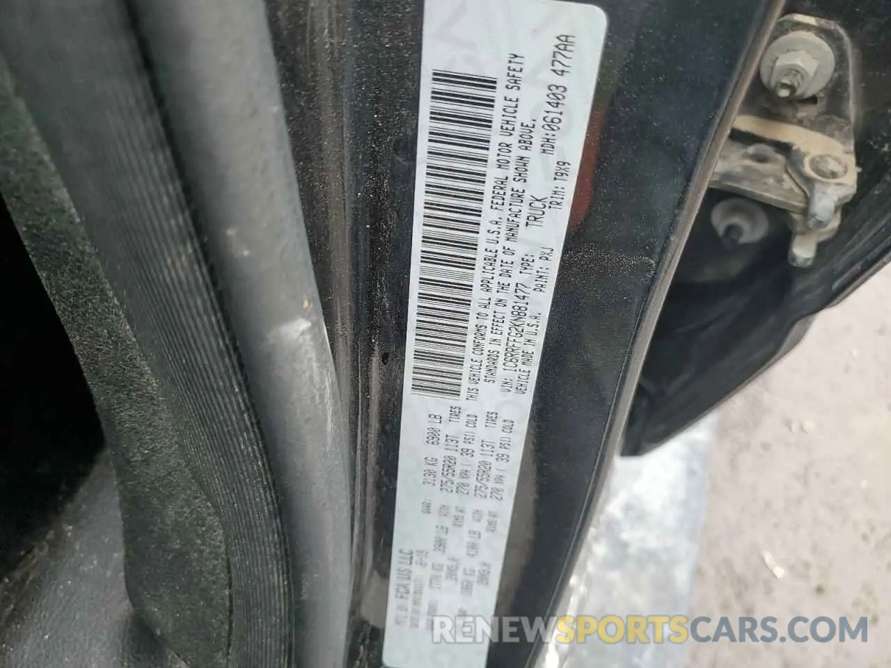 13 Photograph of a damaged car 1C6RRFFG2KN881477 RAM 1500 2019