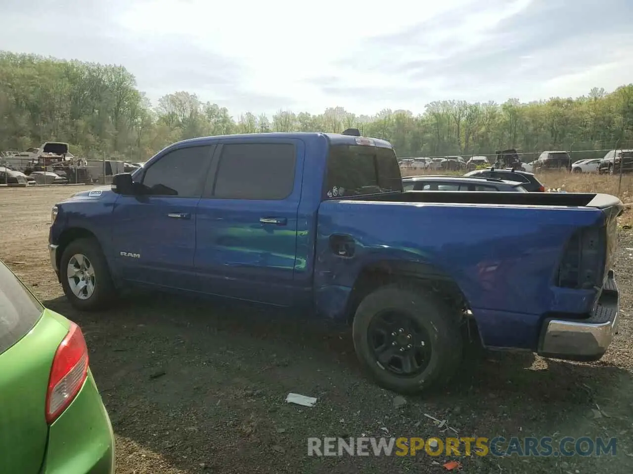 2 Photograph of a damaged car 1C6RRFFG5KN823654 RAM 1500 2019