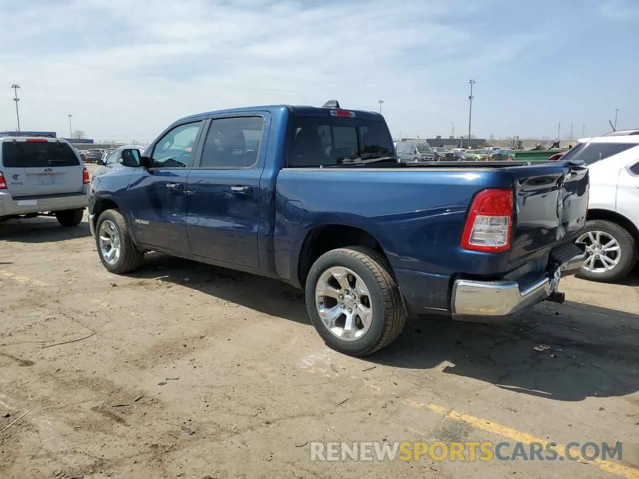 2 Photograph of a damaged car 1C6RRFFG8KN825804 RAM 1500 2019