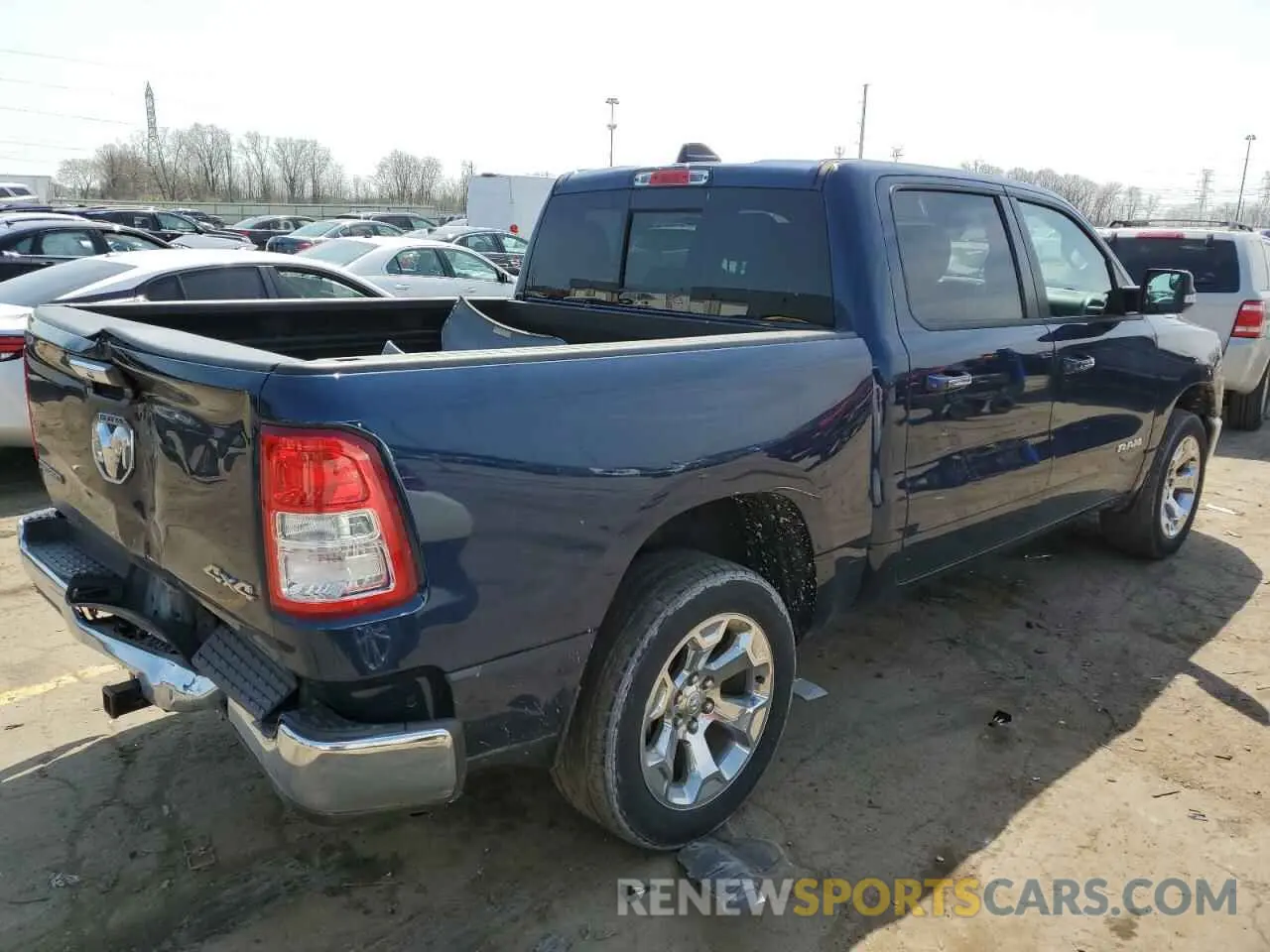 3 Photograph of a damaged car 1C6RRFFG8KN825804 RAM 1500 2019