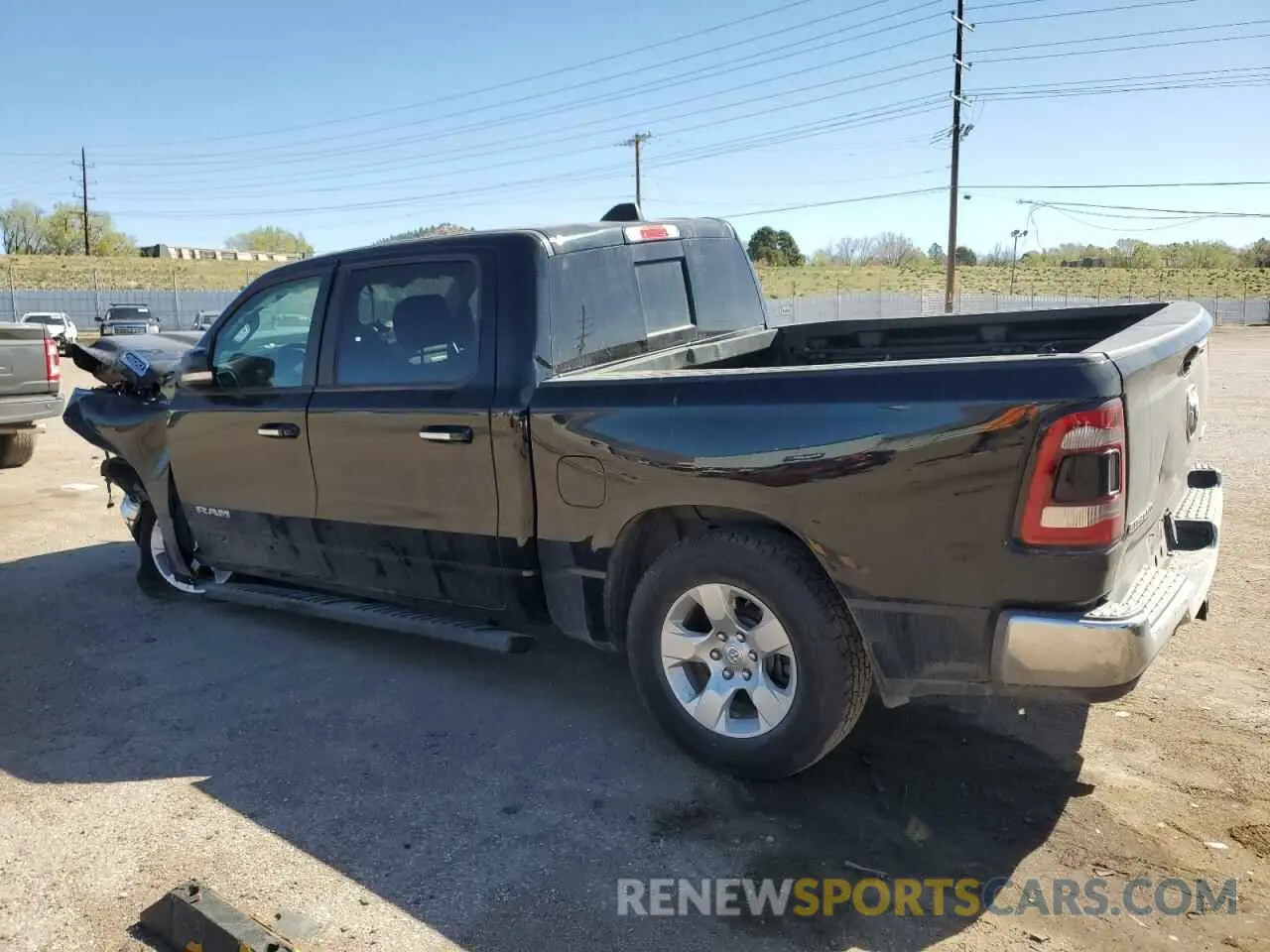 2 Photograph of a damaged car 1C6RRFFG9KN881007 RAM 1500 2019