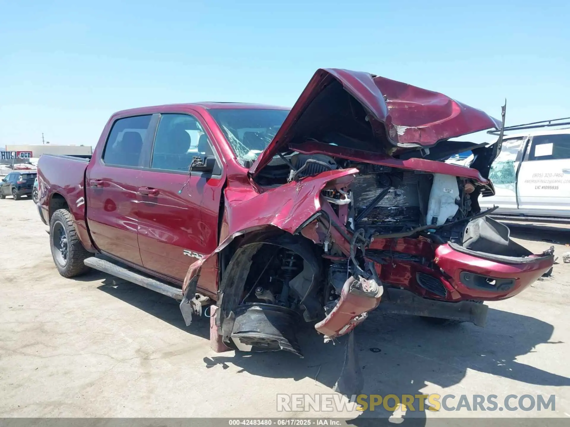 1 Фотография поврежденного автомобиля 1C6RRFFGXKN720097 RAM 1500 2019