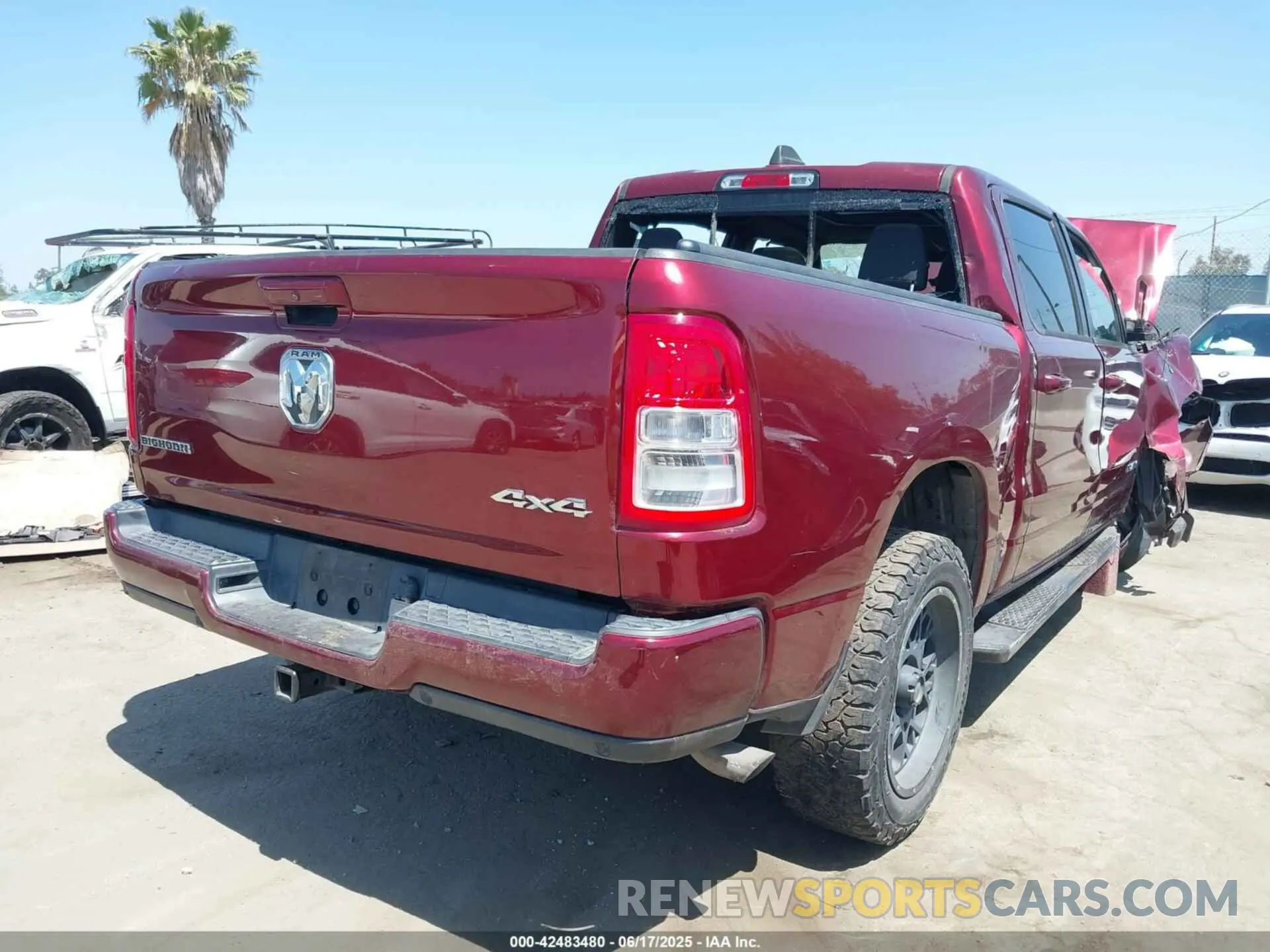 4 Фотография поврежденного автомобиля 1C6RRFFGXKN720097 RAM 1500 2019