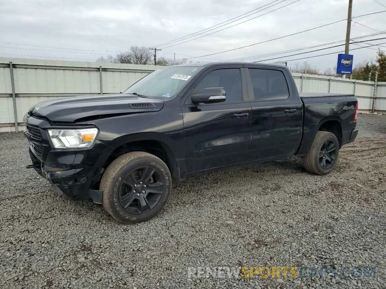 1 Photograph of a damaged car 1C6RRFFGXKN760650 RAM 1500 2019