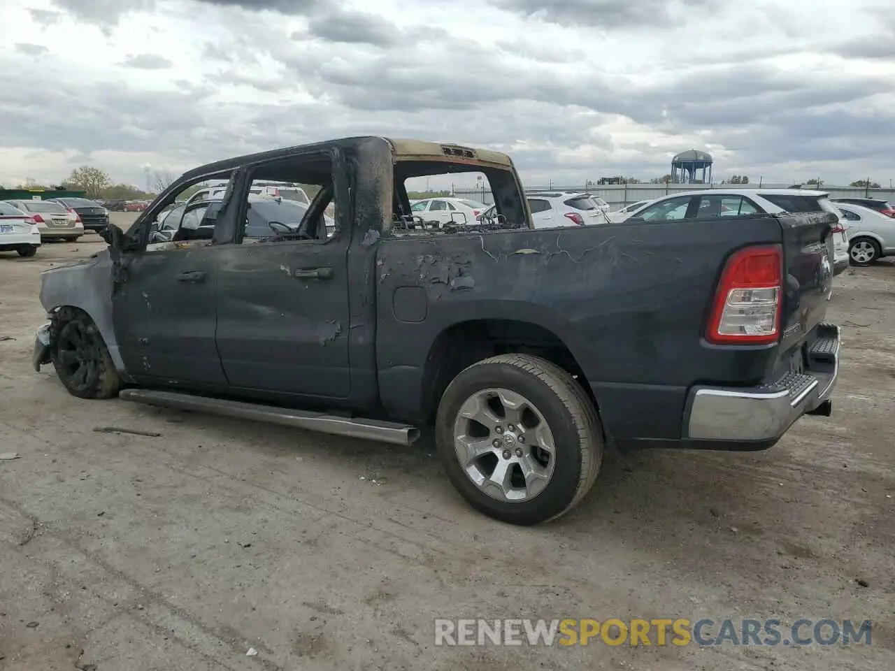 2 Photograph of a damaged car 1C6RRFFGXKN818143 RAM 1500 2019