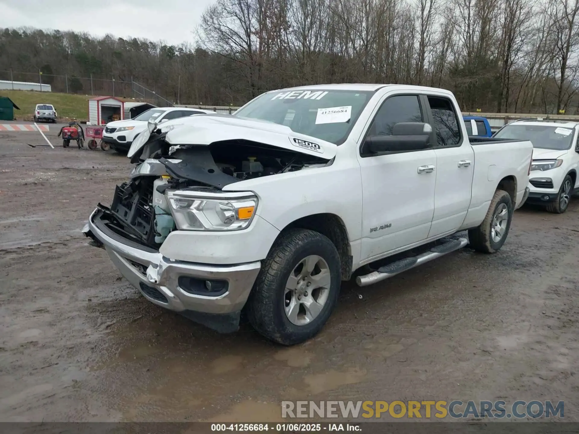 2 Photograph of a damaged car 1C6SRFBT0KN822299 RAM 1500 2019