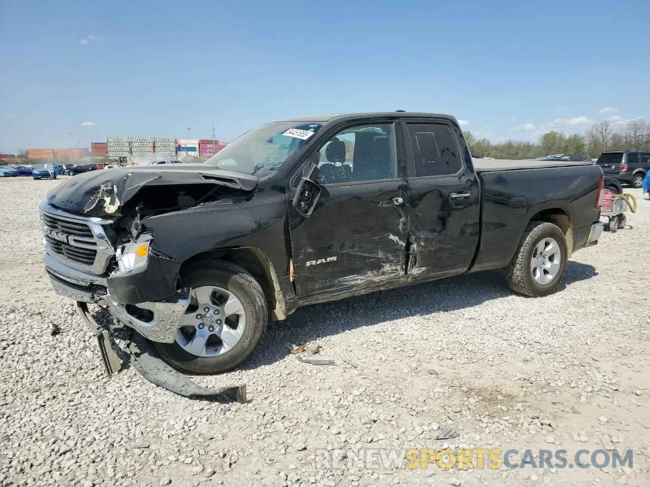 1 Photograph of a damaged car 1C6SRFBTXKN906274 RAM 1500 2019