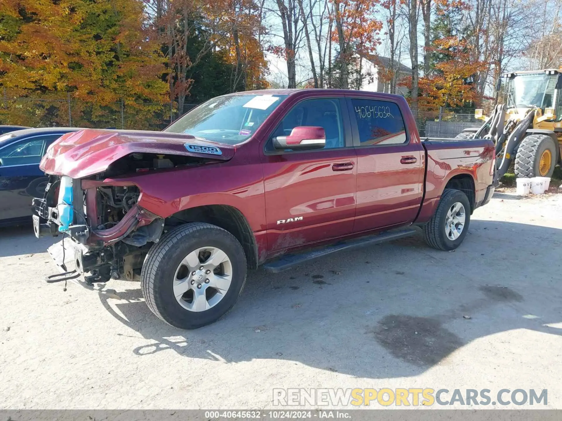 2 Photograph of a damaged car 1C6SRFFT0KN888782 RAM 1500 2019