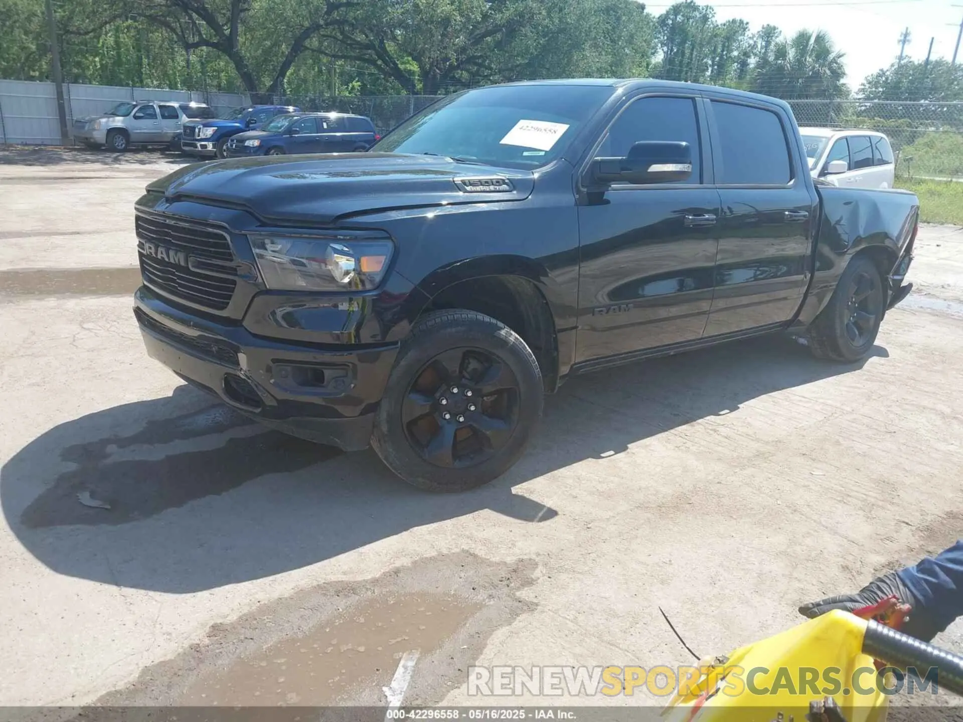 2 Photograph of a damaged car 1C6SRFFT1KN695170 RAM 1500 2019