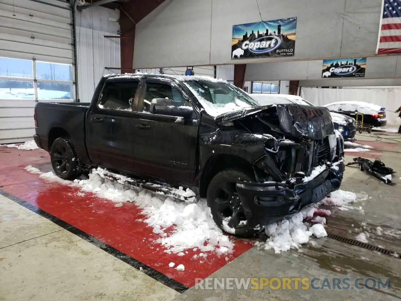 4 Фотография поврежденного автомобиля 1C6SRFFT1KN804307 RAM 1500 2019