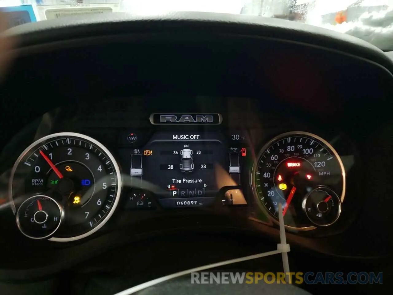 9 Фотография поврежденного автомобиля 1C6SRFFT1KN804307 RAM 1500 2019