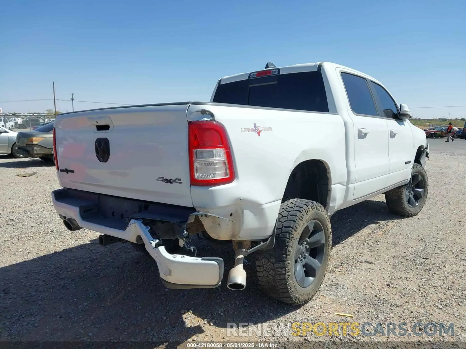4 Фотография поврежденного автомобиля 1C6SRFFT1KN878567 RAM 1500 2019